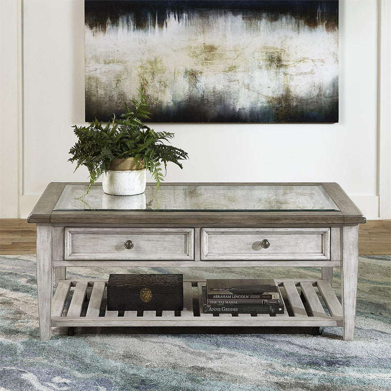 Liberty Furniture Industries Inc. Heartland 824-OT1010 Rect Ceiling Tile Cocktail Table IMAGE 9