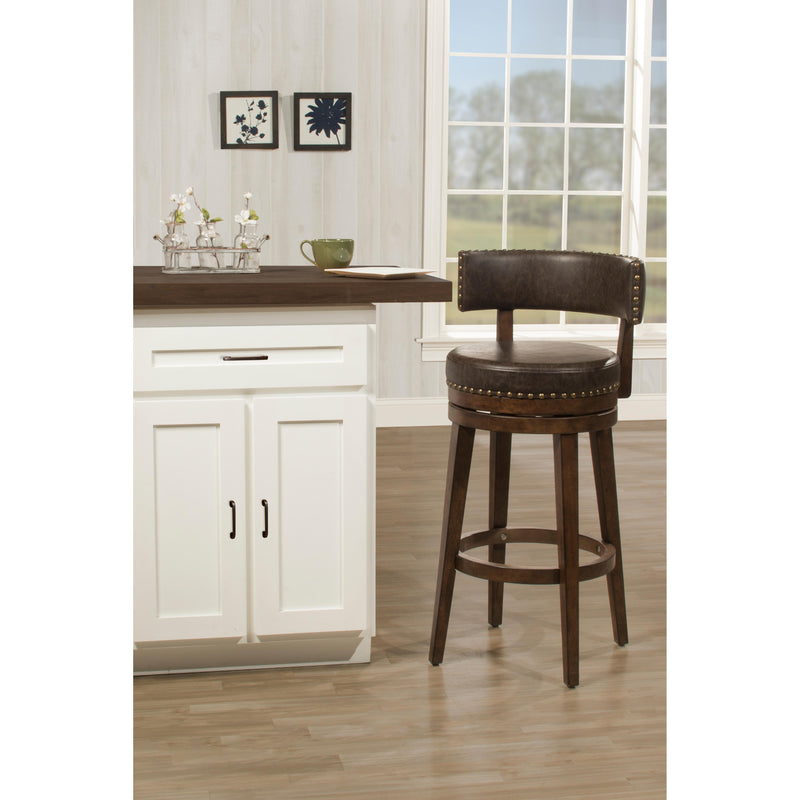 Hillsdale Furniture Lawton Counter Height Stool Lawton Swivel Counter Height Stool - Walnut IMAGE 4