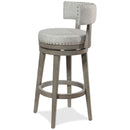 Hillsdale Furniture Lawton Pub Height Stool Lawton Swivel Bar Height Stool - Antique Grey IMAGE 3