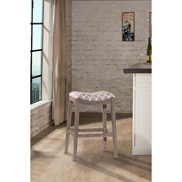 Hillsdale Furniture Sorella Pub Height Stool Sorella Backless Barstool - Grey IMAGE 2