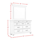 Elements International Slater 9-Drawer Dresser with Mirror SR600DRMR IMAGE 14