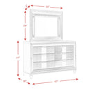 Elements International Twenty Nine 6-Drawer Dresser with Mirror TN600DRMR IMAGE 13