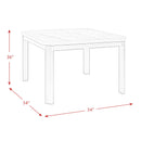 Elements International Square Francesca Counter Height Dining Table with Marble Top CFC700CHTB IMAGE 10