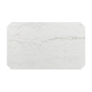 Elements International Francesca Dining Table with Marble Top CFC700DTB IMAGE 4