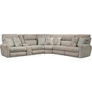  Catnapper McPherson 261 6 pc Power Reclining Sectional - Buff IMAGE 1
