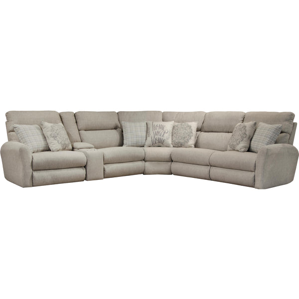 Catnapper McPherson 261 6 pc Power Reclining Sectional - Buff IMAGE 1
