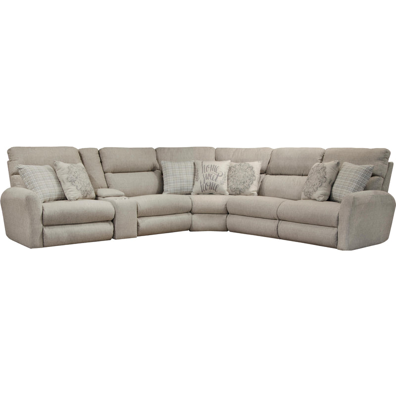 Catnapper McPherson 261 6 pc Power Reclining Sectional - Buff IMAGE 1