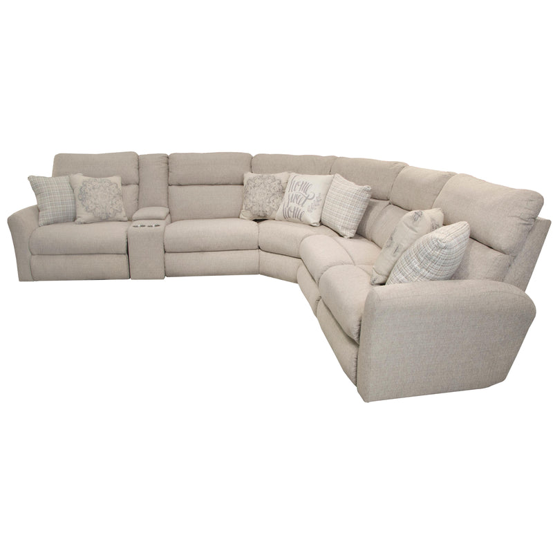 Catnapper McPherson 261 6 pc Power Reclining Sectional - Buff IMAGE 2