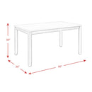 Elements International Martin Gray 6 pc Dinette DMT3006DS IMAGE 16