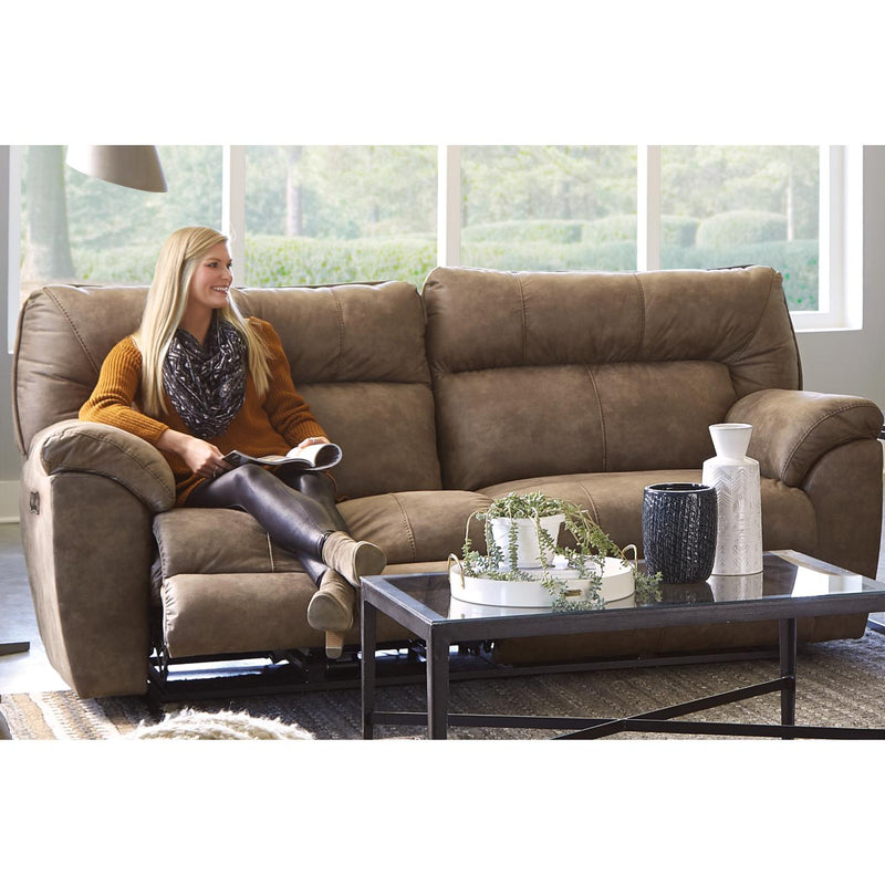Catnapper Hollins Power Reclining Leather Look Sofa 62651 1429-49 IMAGE 2