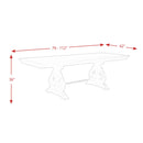 Elements International Stone Counter Height Dining Table with Trestle Base DST190CDTB IMAGE 10