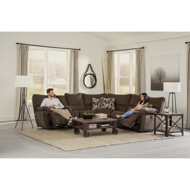 Catnapper Elliott 225 2 pc Sectional - Chocolate IMAGE 3