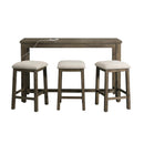 Elements International Stone 4 pc Counter Height Dinette TST300BTSPE IMAGE 2