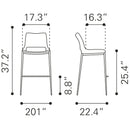 Zuo Ace Counter Height Stool 101390 IMAGE 8