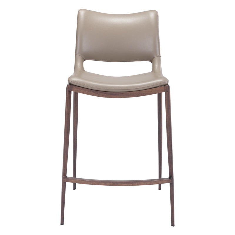  Zuo Ace 101392 Counter Stool - Brown & Walnut IMAGE 3