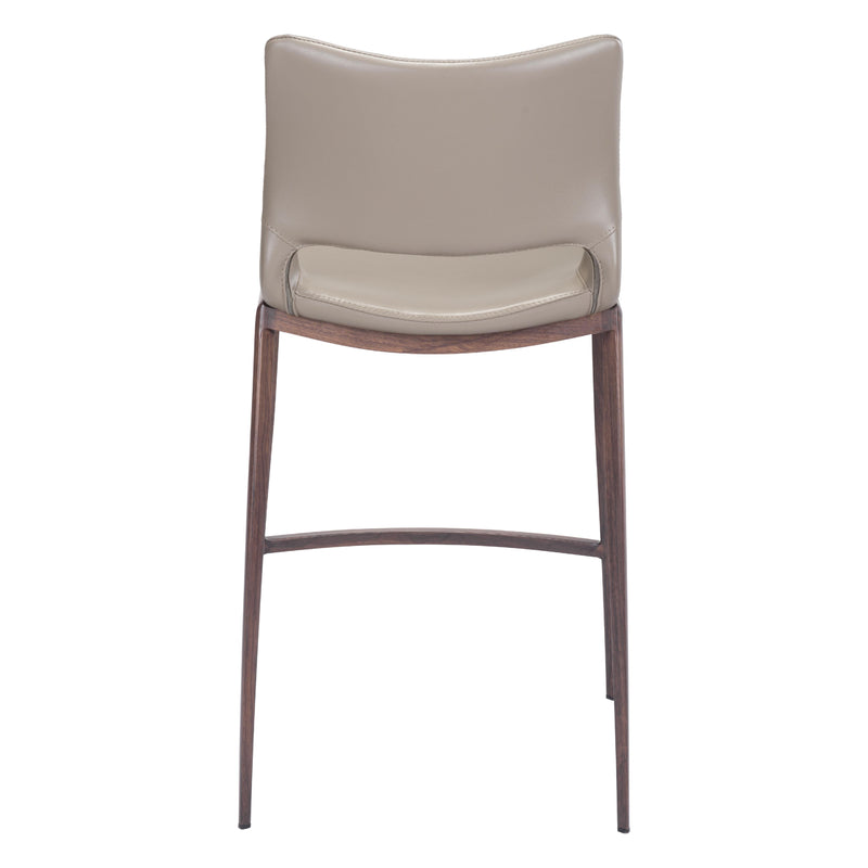  Zuo Ace 101392 Counter Stool - Brown & Walnut IMAGE 4