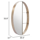 Zuo Latitude Wall Mirror A12203 IMAGE 6