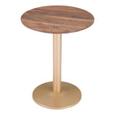 Zuo Round Alto Dining Table with Pedestal Base 101571 IMAGE 4