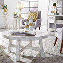  Liberty Furniture Industries Inc. Modern Farmhouse 406W-OT1024 Splay Leg Round End Table IMAGE 6