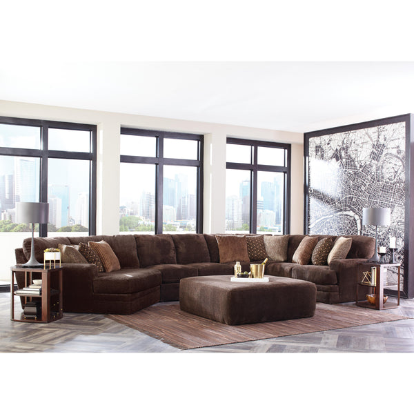 Jackson Furniture Mammoth 4376 4 pc Sectional - Chocolate IMAGE 1