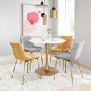 Zuo Opus 101568 Dining Table - White & Gold IMAGE 7