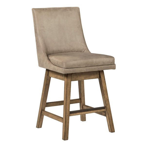 Signature Design by Ashley Tallenger D380-524 Upholstered Swivel Barstool IMAGE 1