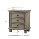 Winners Only Barnwell 3-Drawer Nightstand BB2005 IMAGE 3