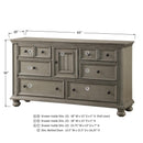 Winners Only Barnwell BB2006 64" 6-Drawer Dresser IMAGE 4