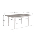 Winners Only Brantley DB23667P 66" Leg Table w/ 16" Butterfly Leaf IMAGE 3