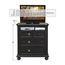 Winners Only Cape Cod BE1007TVN 38" 3-Drawer TV Chest - Ebony IMAGE 2