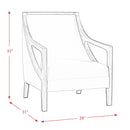 Elements International Hopkins Stationary Fabric Accent Chair UHK526102E IMAGE 11