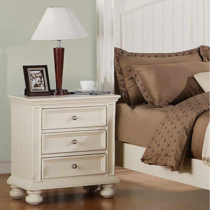 Winners Only Cape Cod 3-Drawer Nightstand BP1005N IMAGE 1