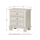 Winners Only Cape Cod BP1005N 26" Nightstand - Eggshell White IMAGE 4