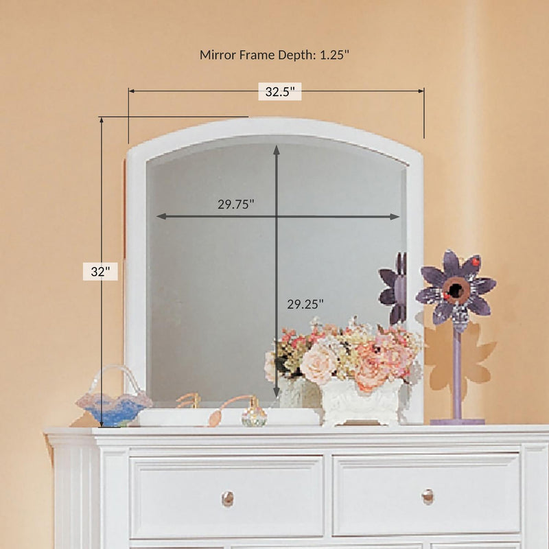 Winners Only Cape Cod BP1009Y 32" Mirror - Eggshell White IMAGE 4