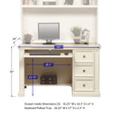Winners Only Cape Cod BP150N 50" Flattop Desk - Eggshell White IMAGE 6