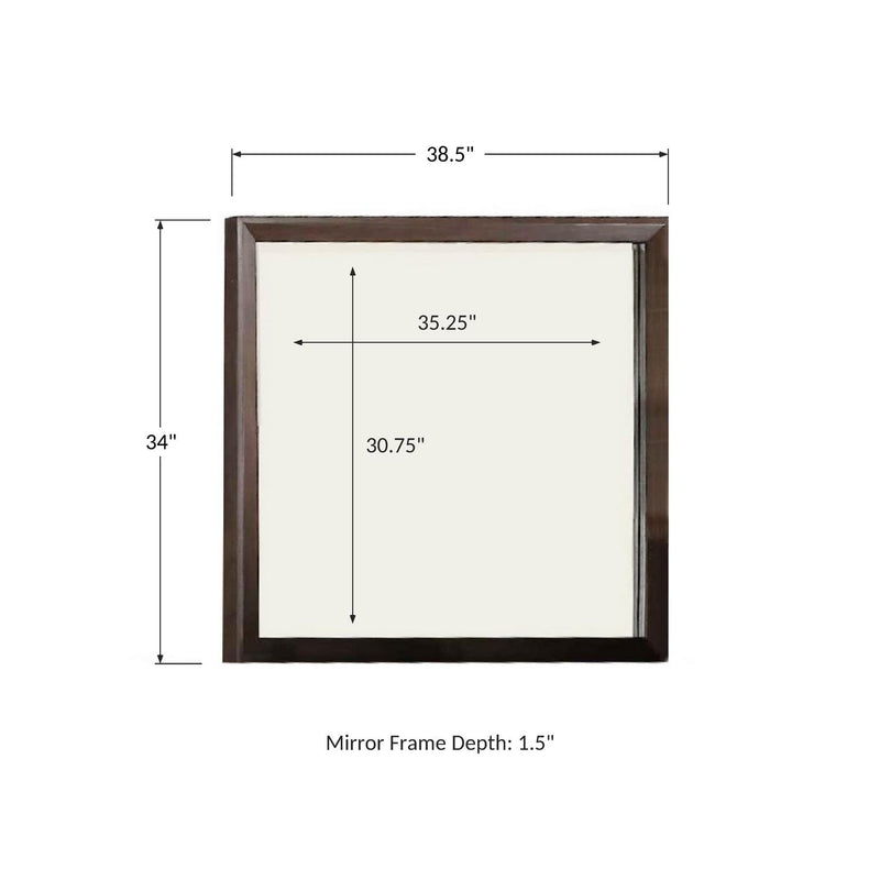 Winners Only Tamarack BTH1009 39" Landscape Mirror - Hazelnut IMAGE 5