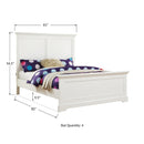 Winners Only Tamarack BTP1001F Panel Full Bed - White IMAGE 4