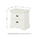 Winners Only Tamarack 2-Drawer Nightstand BTP1005Y IMAGE 3