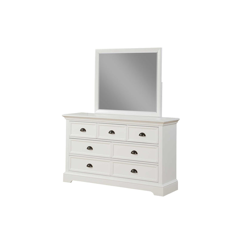 white childrens dresser Winners Only Tamarack BTP1006Y 7-Drawer Youth Dresser