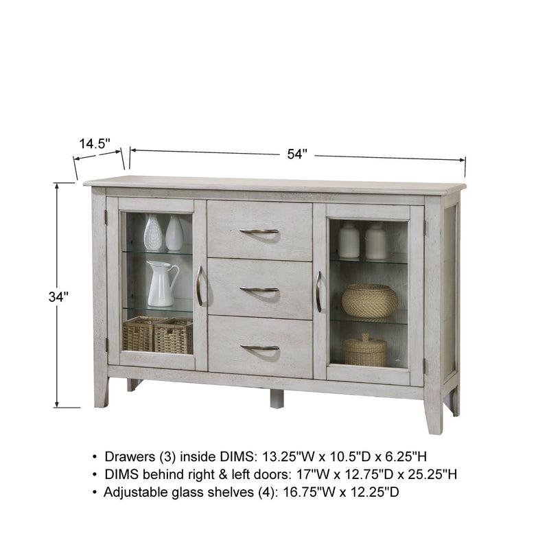 Winners Only Carmel DC3470BG 54" Sideboard - Grey IMAGE 3