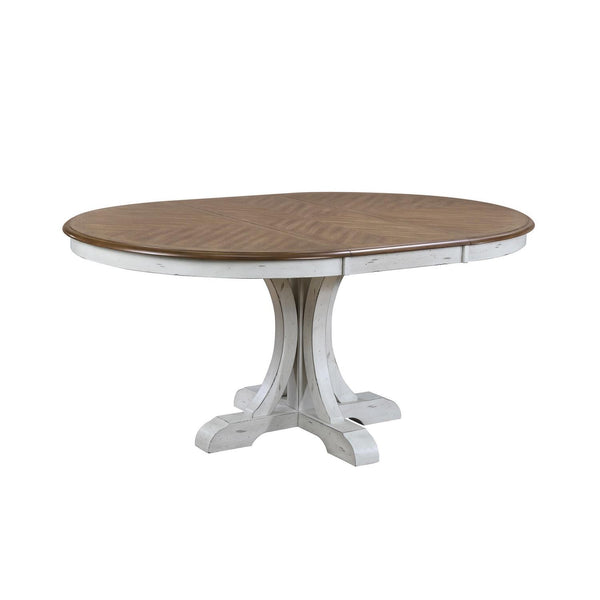 Winners Only Oval Highland Dining Table with Pedestal Base DH44866N IMAGE 1