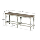 Winners Only Torrance DTT345524GP 60" Tall Bench - White IMAGE 2