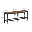 Winners Only Torrance DTT345524SE 60" Tall Bench - Ebony IMAGE 2
