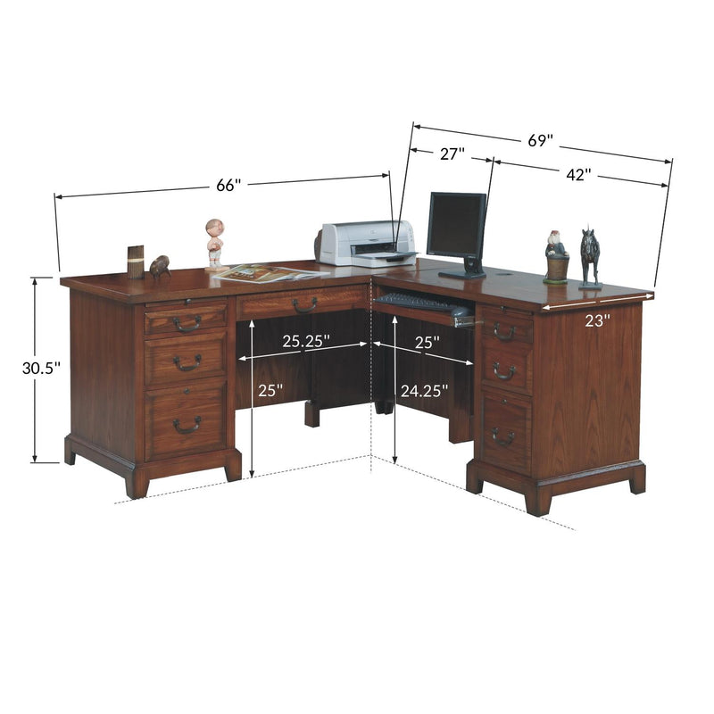 Winners Only Zahara GZ266R 66" Desk with 42" Return IMAGE 3