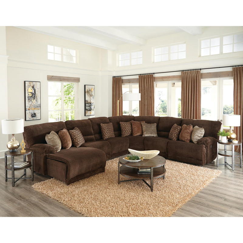 Catnapper Burbank 281 6 pc Sectional - Chocolate IMAGE 1