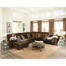  Catnapper Burbank 281 6 pc Sectional - Chocolate IMAGE 3