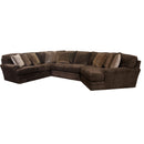  Jackson Furniture Mammoth 4376 3 pc Sectional - Chocolate IMAGE 1