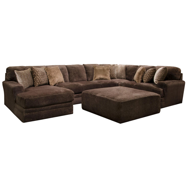 Jackson Furniture Mammoth 4376 3 pc Sectional - Chocolate IMAGE 1