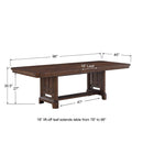 Winners Only Kentwood DK34096 96" Trestle Table w/18" Leaf IMAGE 5
