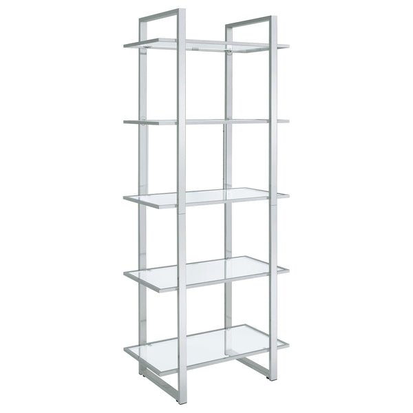 Coaster Furniture Hartford 805538 Glass Shelf Bookcase IMAGE 1